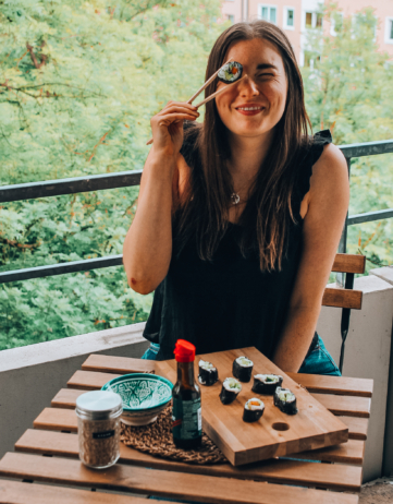REZEPT: Veganes Sushi mit Frischkäse und Süßkartoffel